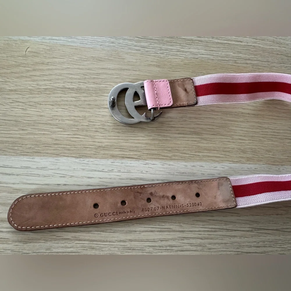 GUCCI KIDS PINK BELT Stretch - Picture 4 of 5